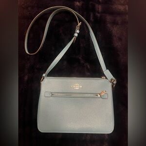 Coach Purse Blue Aqua